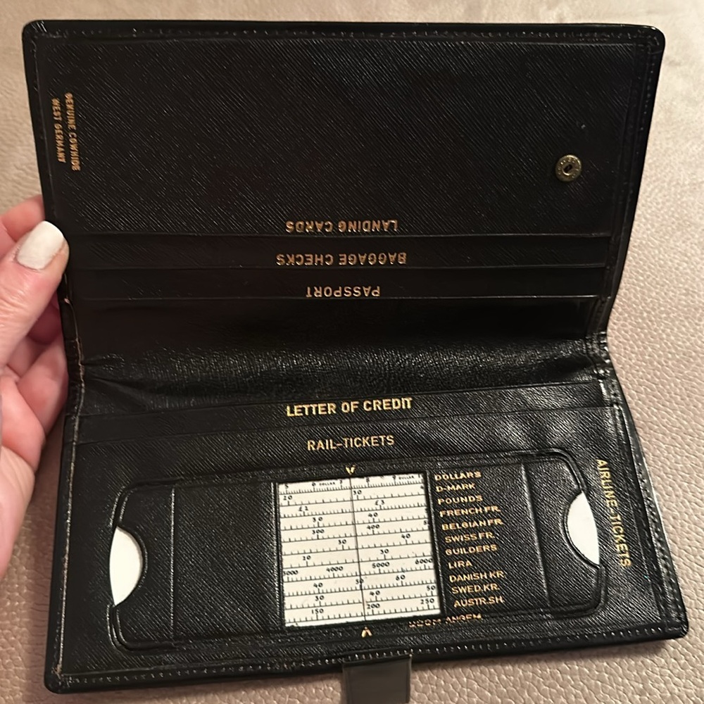 Vintage 1960’s passport wallet - Picture 5 of 11